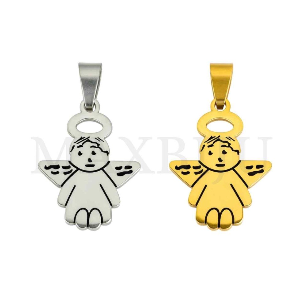 Stainless Steel Pendant - Angel 20x19mm