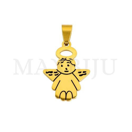 Stainless Steel Pendant - Angel 20x19mm