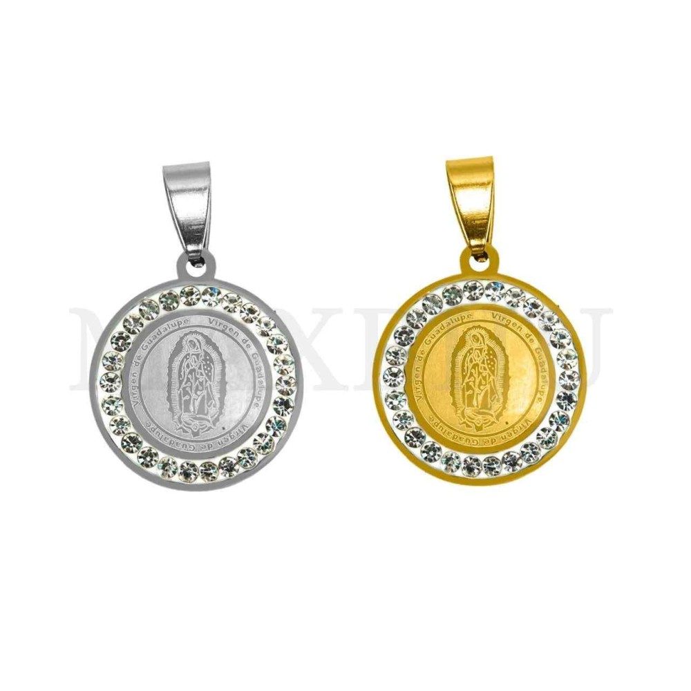 Stainless Steel Pendant - "Virgen de Guadalupe" 20mm