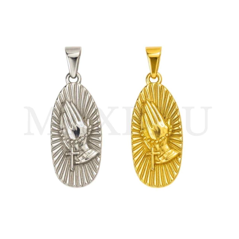 Stainless Steel Pendant -  Hands 15x34mm