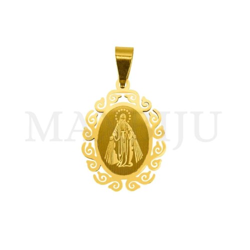 Stainless Steel Pendant -  Virgin Mary 20x28mm