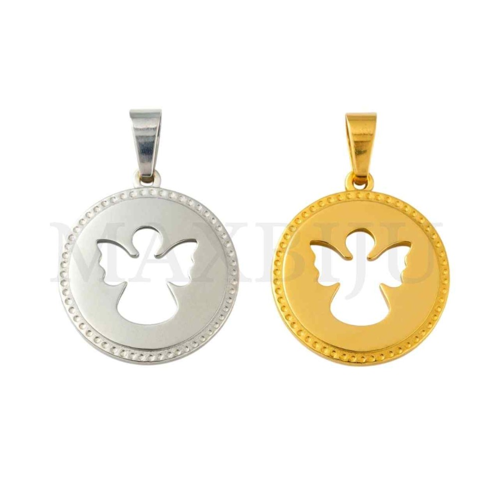 Stainless Steel Pendant - Angel 20mm