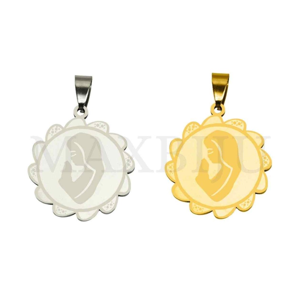 Stainless Steel Pendant - Our Lady 27mm