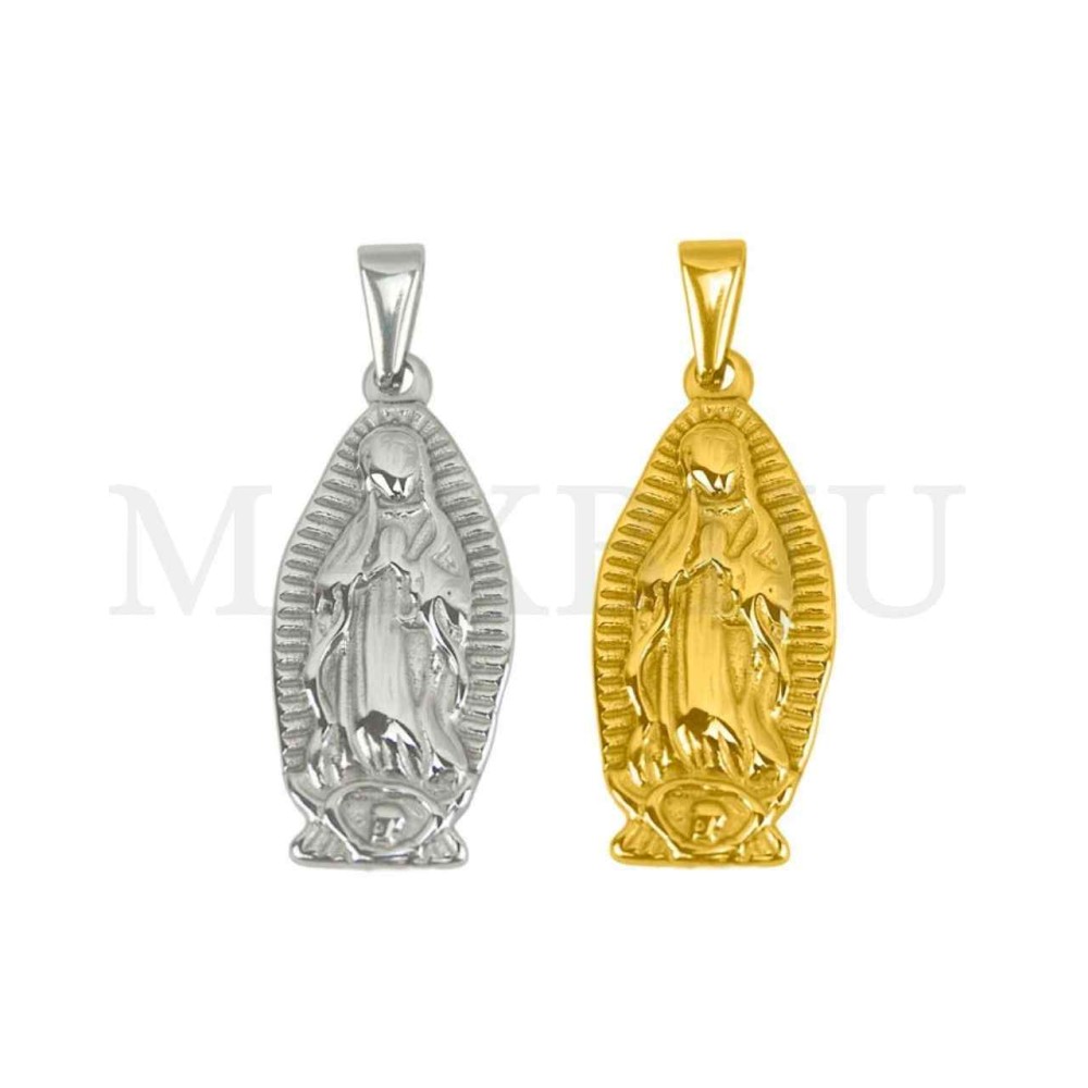 Stainless Steel Pendant - Our Lady of Guadalupe 15x32mm