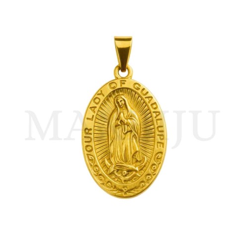 Stainless Steel Pendant - Our Lady of Guadalupe 28x45mm
