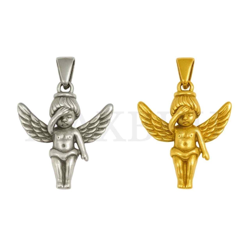 Stainless Steel Pendant - Angel 20x23mm