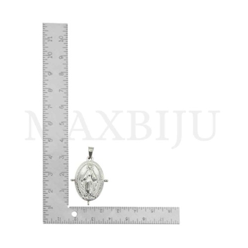 Stainless Steel Pendant - Saint Benedict 26x35mm