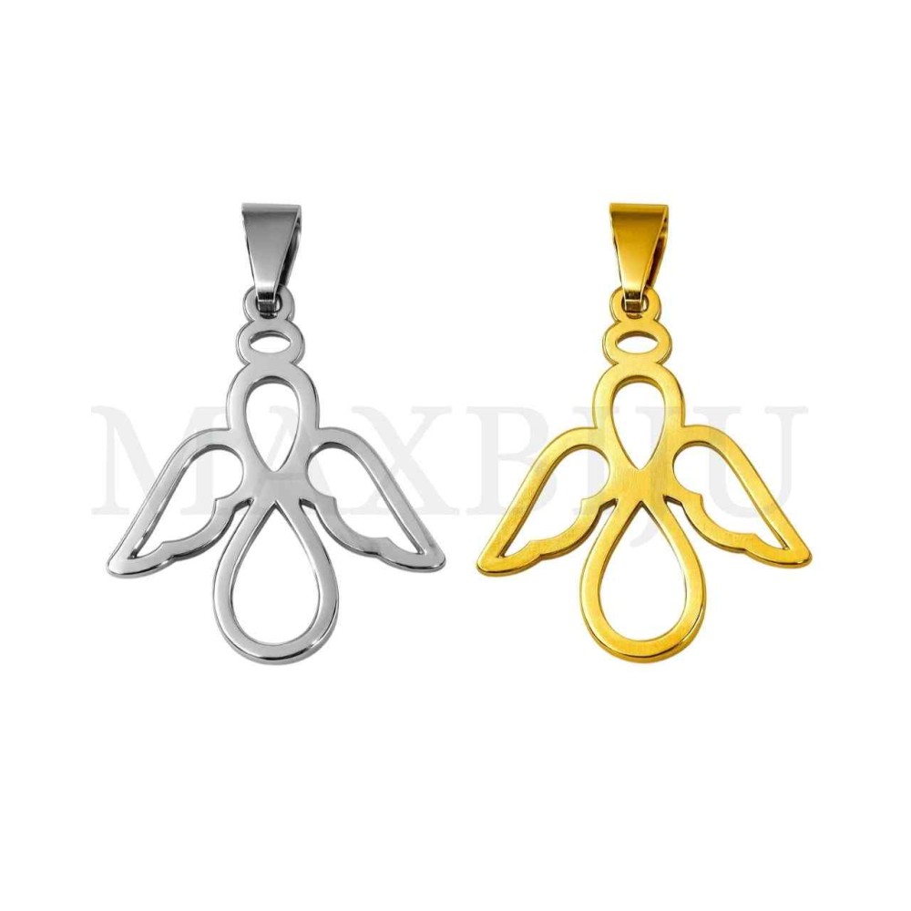 Stainless Steel Pendant - Angel 21x23mm