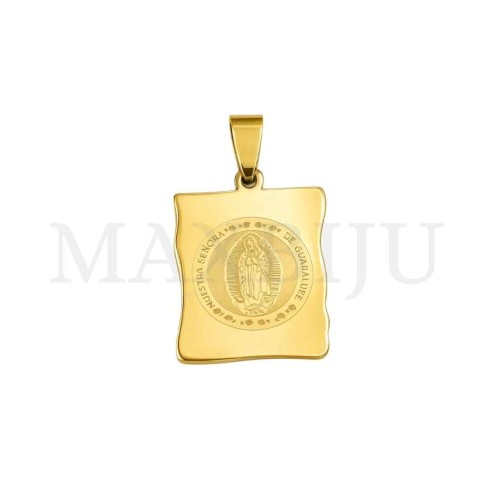 Stainless Steel Pendant - Nuestra Señora de Guadalupe  22x28mm