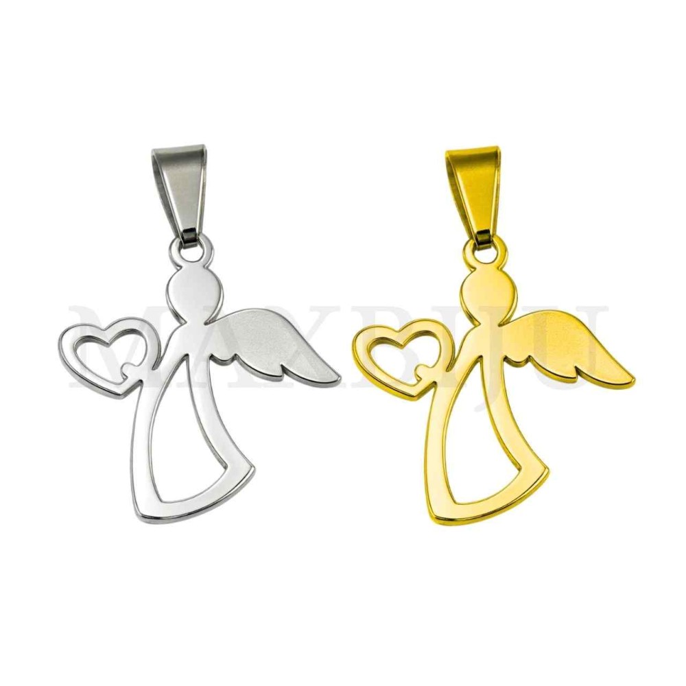 Stainless Steel Pendant - Angel 19x21mm