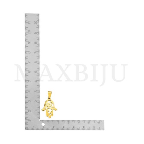 Stainless Steel Pendant - Hamsá 20x28mm