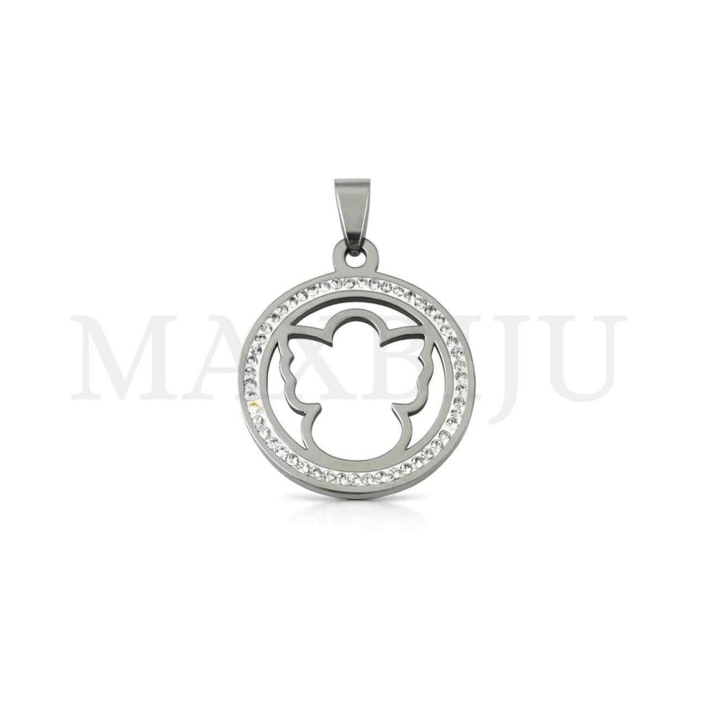Stainless Steel Pendant - Angel 30mm