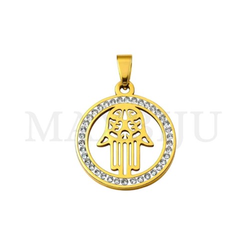 Stainless Steel Pendant - Hamsá 30mm