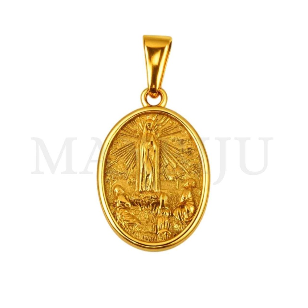 Stainless Steel Pendant - Our Lady of Fatima 16x24mm
