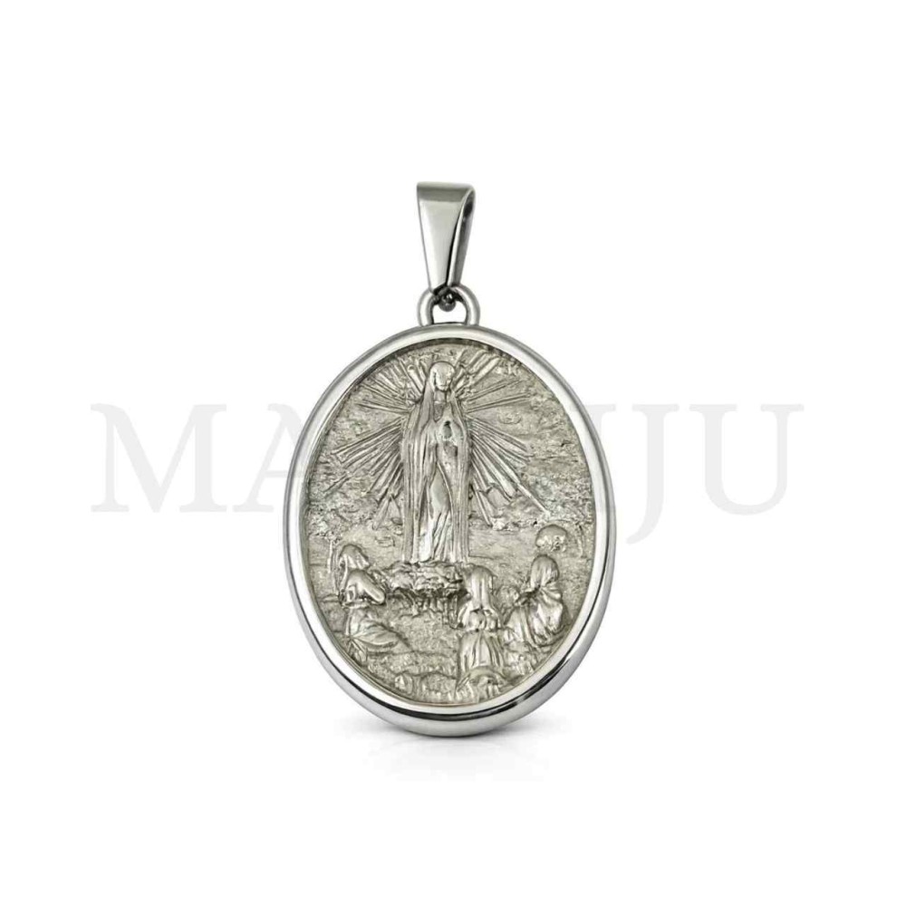 Stainless Steel Pendant - Our Lady of Fatima 30x42mm