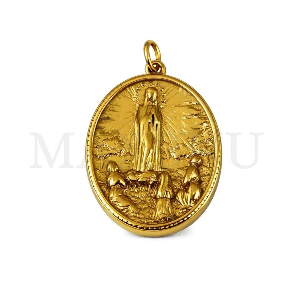 Stainless Steel Pendant - Our Lady of Fatima 26x35mm