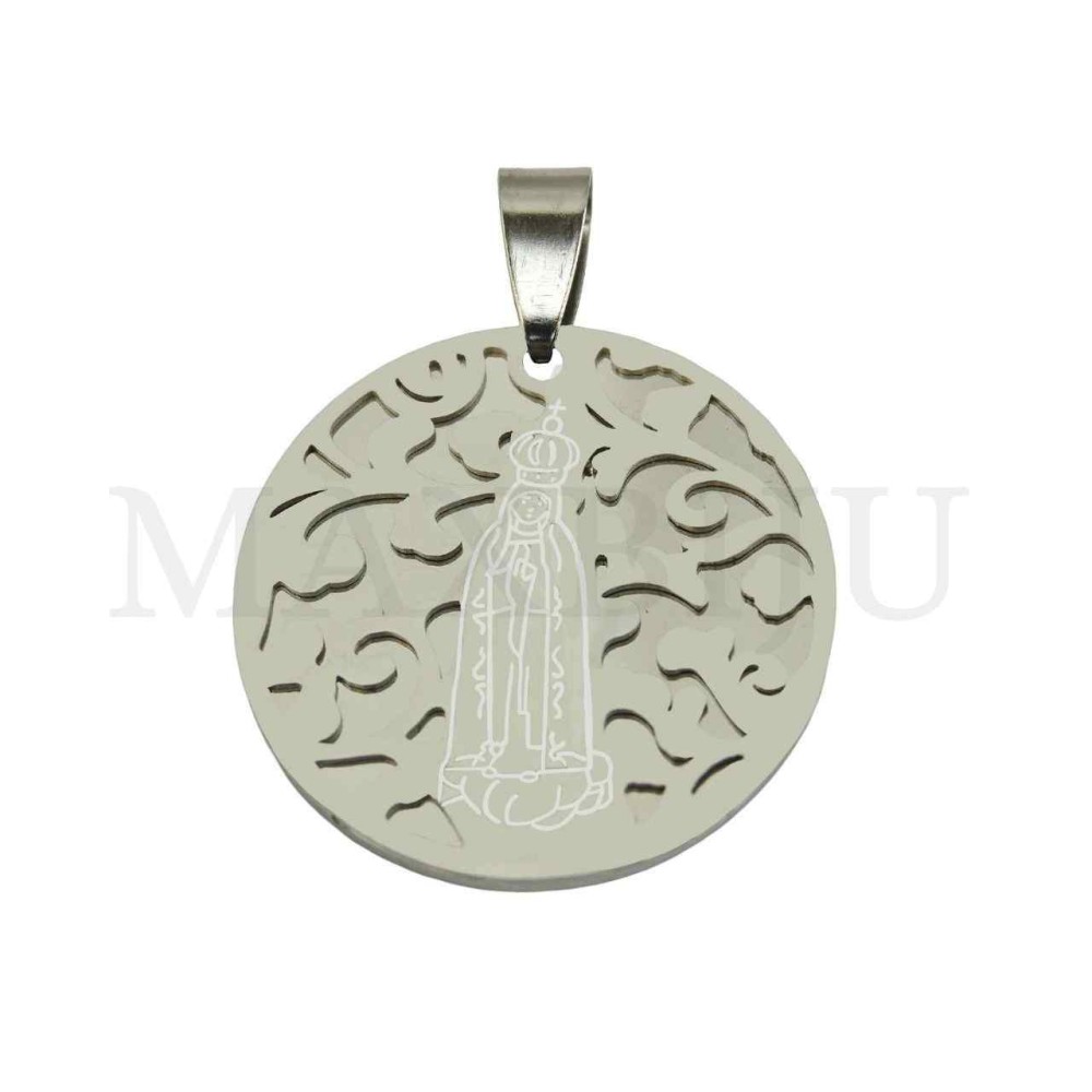 Stainless Steel Pendant - Our Lady of Aparecida 28mm