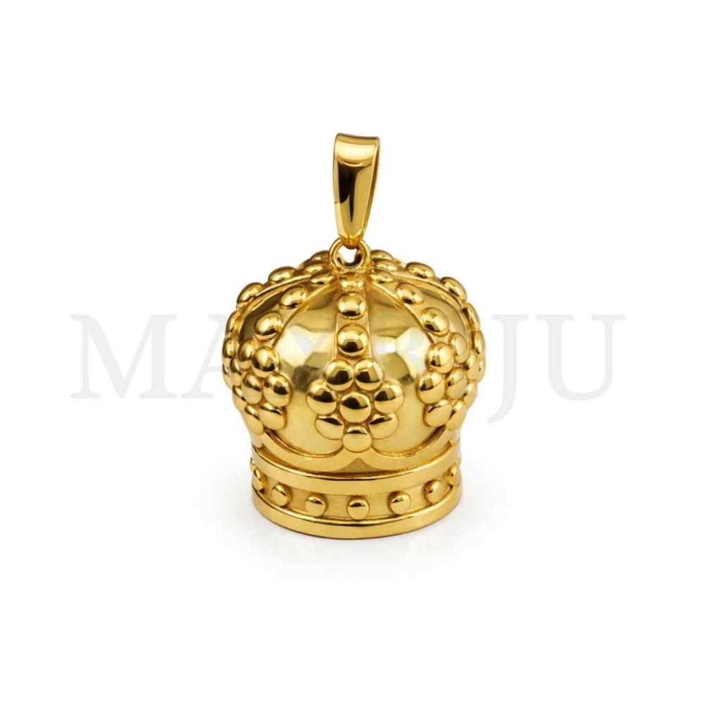 Stainless Steel Pendant - Crown 24x26mm