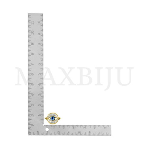 Stainless Steel Pendant - Greek Eye 17mm