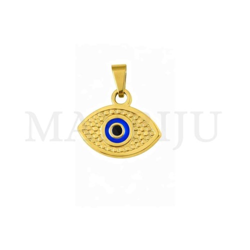 Stainless Steel Pendant - Greek Eye 20x17mm