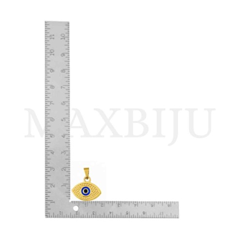 Stainless Steel Pendant - Greek Eye 20x17mm