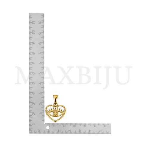 Stainless Steel Pendant - Greek Eye 18x18mm