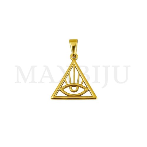 Stainless Steel Pendant - Greek Eye 22x22mm