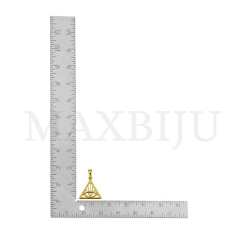 Stainless Steel Pendant - Greek Eye 22x22mm