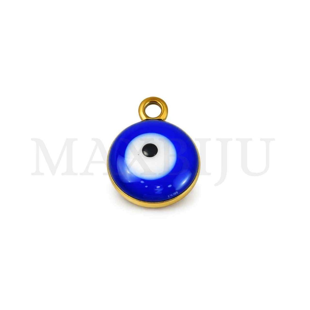 Stainless Steel Pendant - Greek Eye 8x10mm