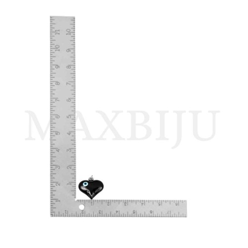 Stainless Steel Pendant - Greek Eye 17x17mm