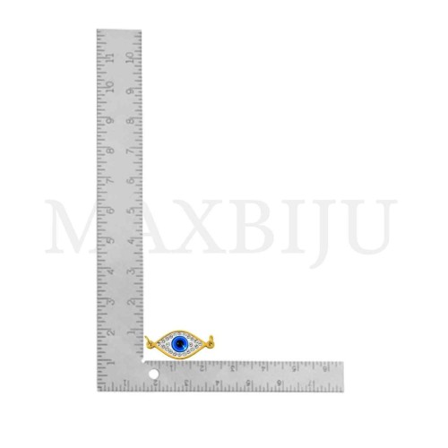 Stainless Steel Pendant - Greek Eye 23x11mm