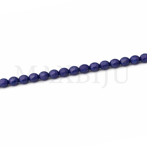 Stone Strand -Faceted Dyed Jade 10mm