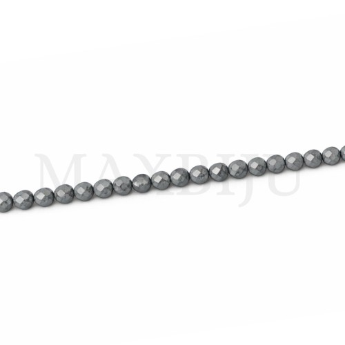 Stone Strand -Faceted Dyed Jade 10mm