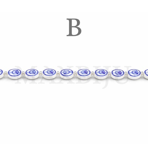 Ceramic Strands - 14x13mm.