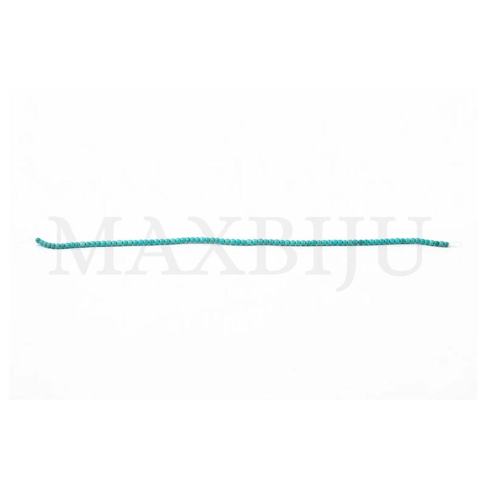 Strands of 4mm composite turquoise.