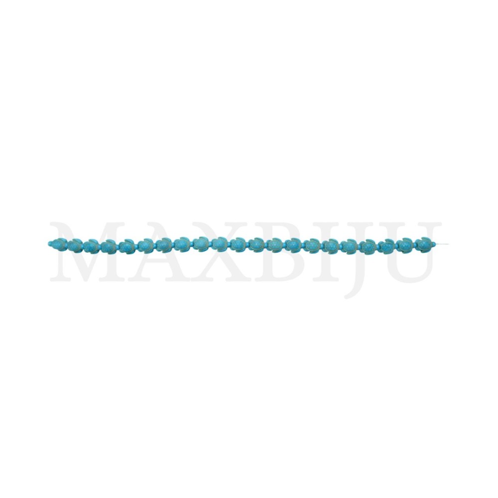 Composite Turquoise Strings - Turtle 17x14mm.