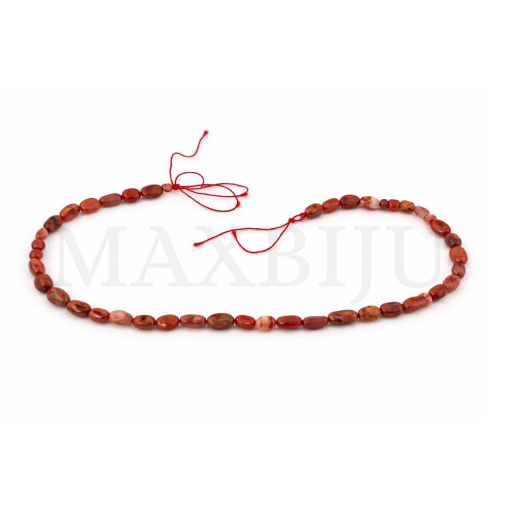 Fiadas de Jaspe Vermelho 40cm.