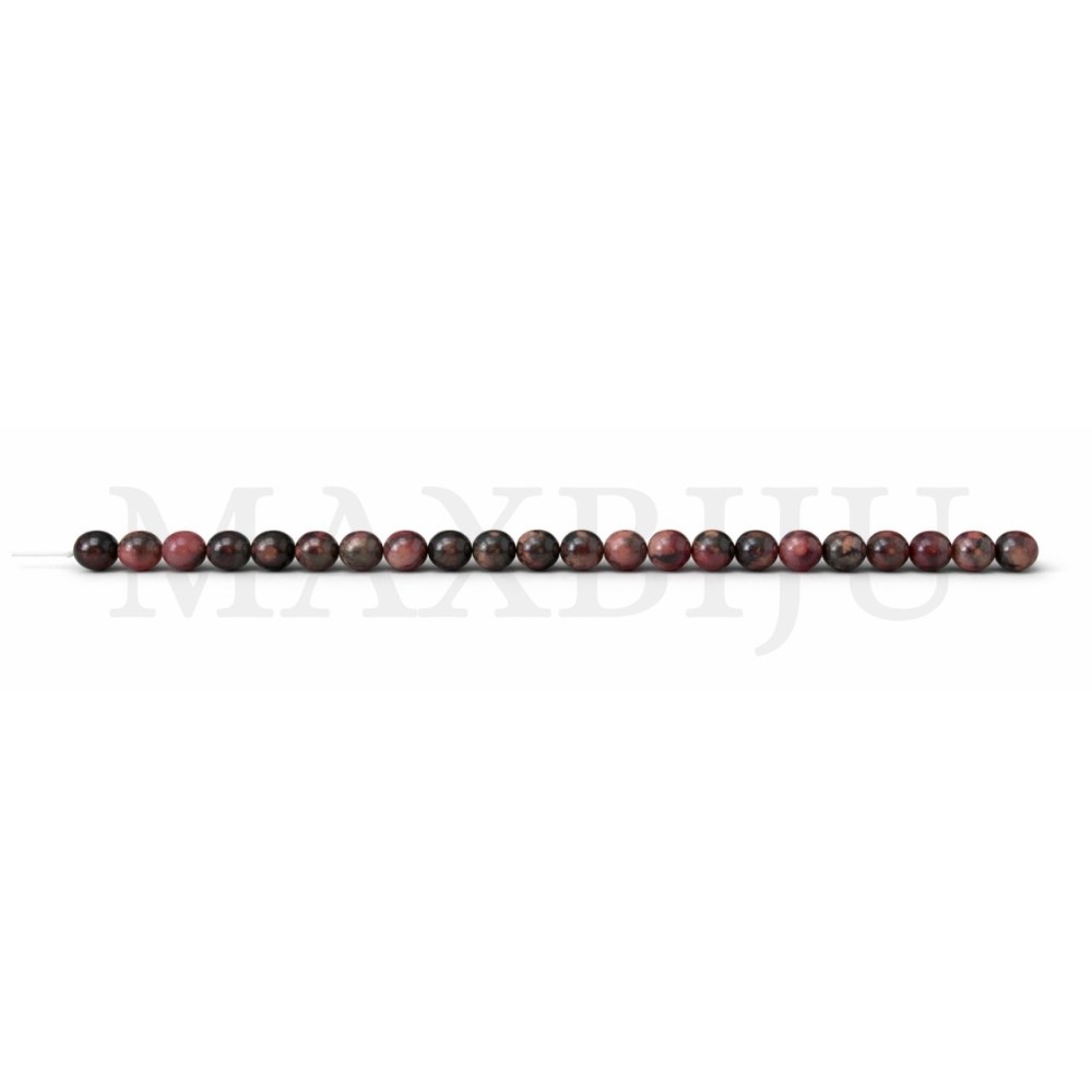 6mm Rhodonite strands.