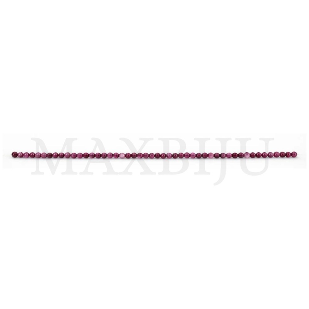 Strands of 8mm Pink Tourmaline.