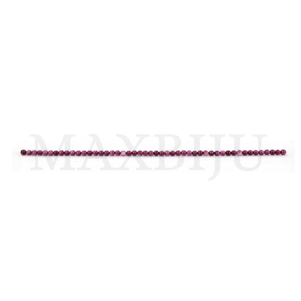 Strands of 6mm Pink Tourmaline.