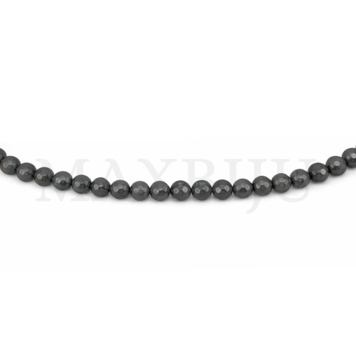 Strings of 10mm faceted dyed jade.