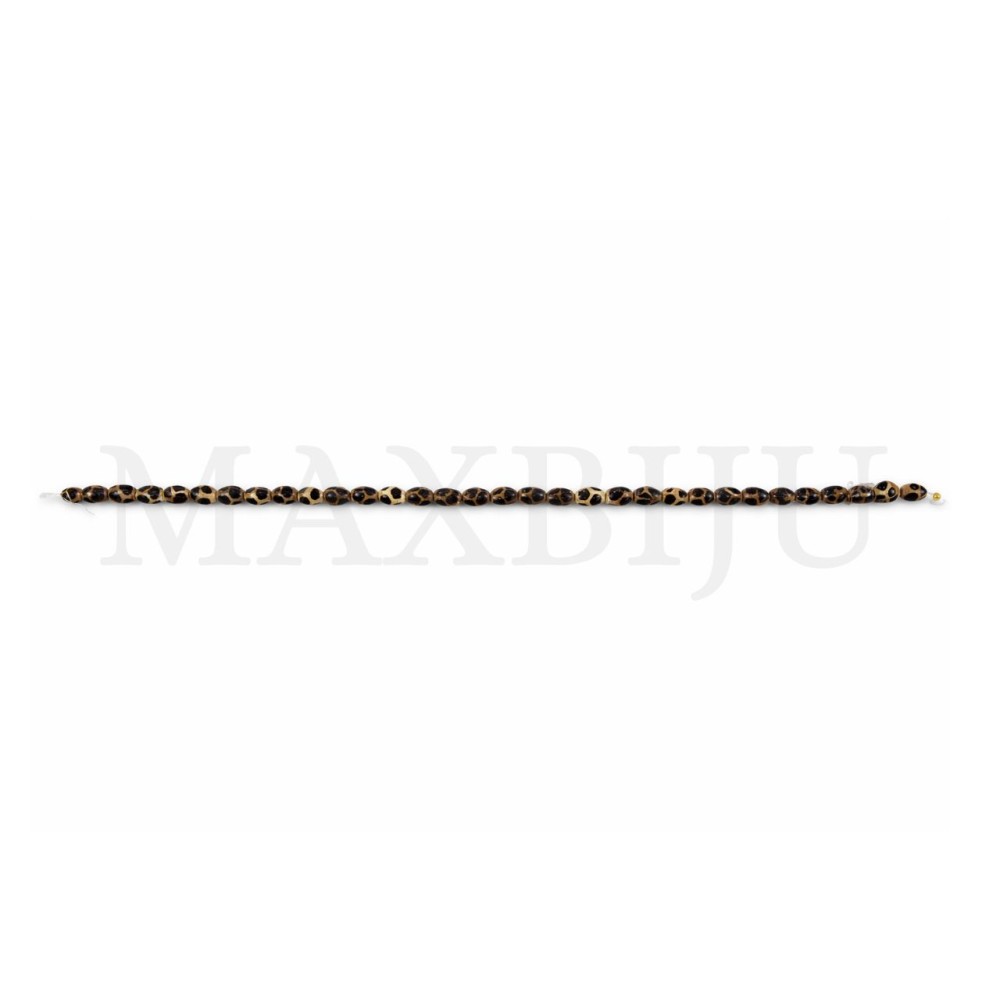 Indian stone beads, 8x11mm.