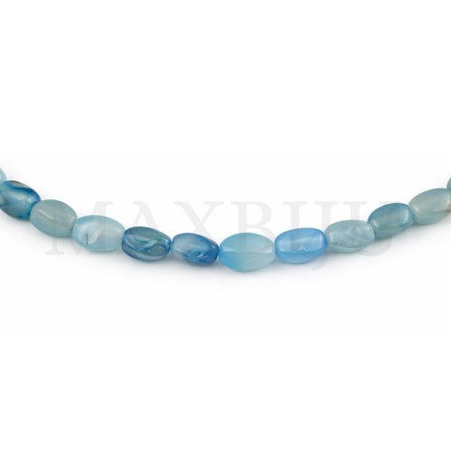 Strands of agate, 8x12mm.