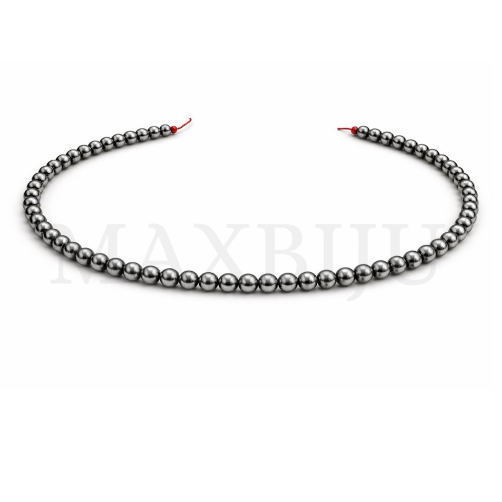 10mm hematite strands.