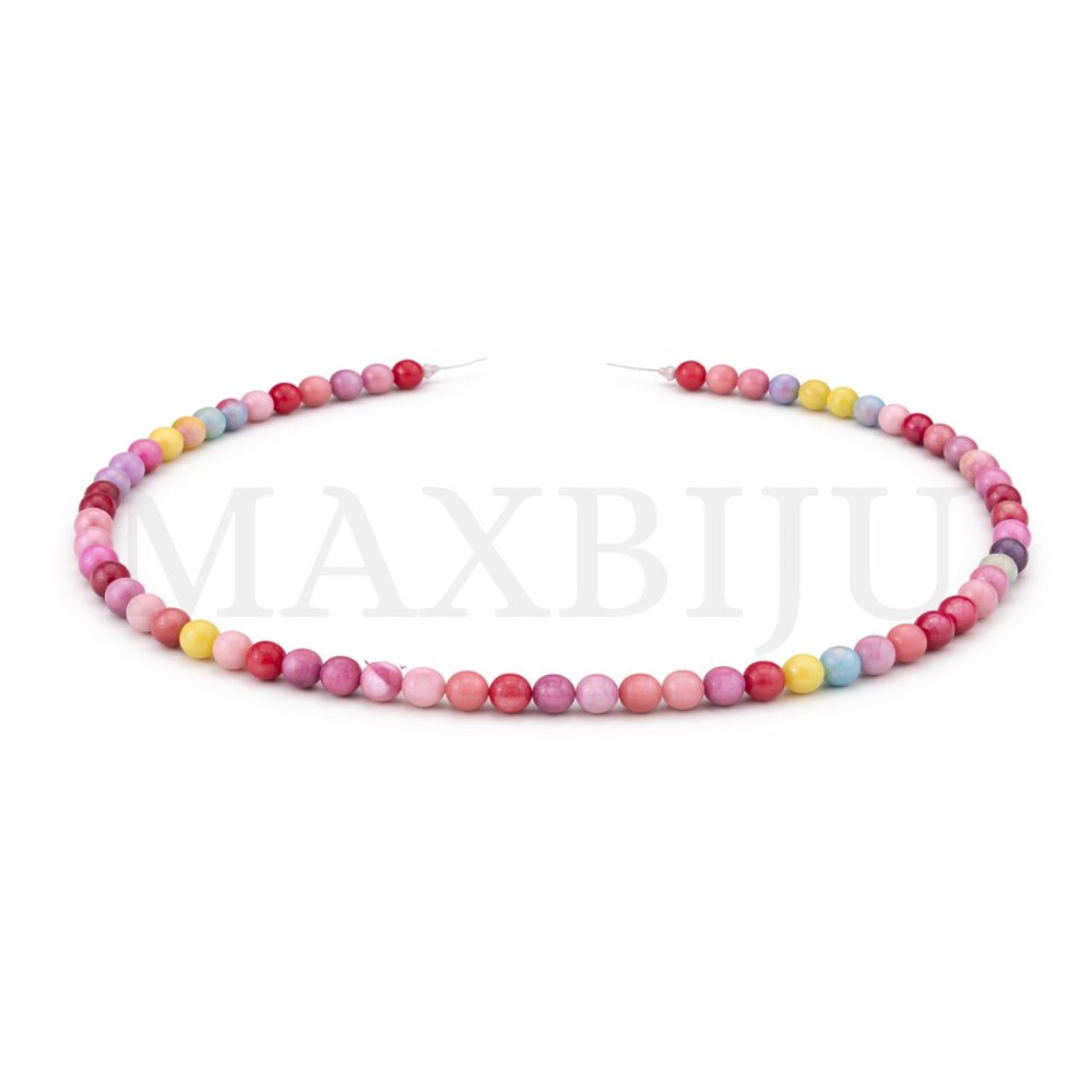 Strands of dyed Persian jade, 6mm.