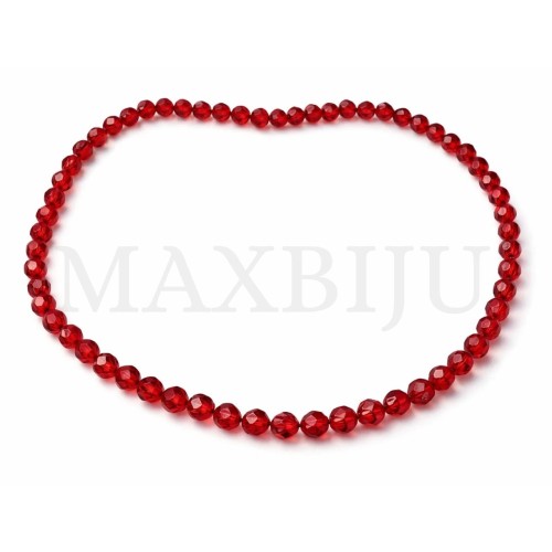 Strands of translucent faceted glass – 10mm.