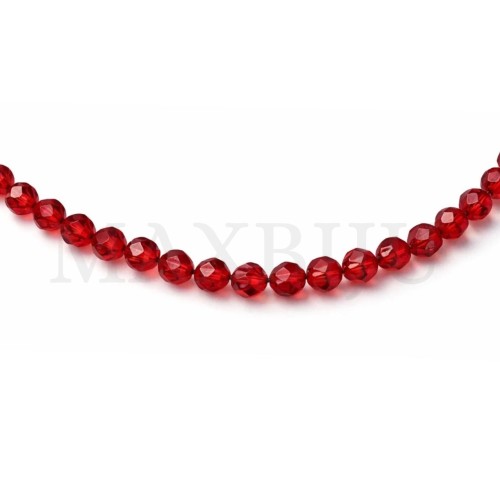 Strands of translucent faceted glass – 10mm.