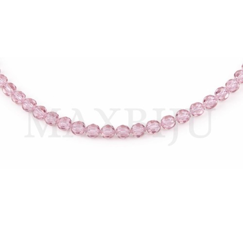 Strands of translucent faceted glass – 8mm.