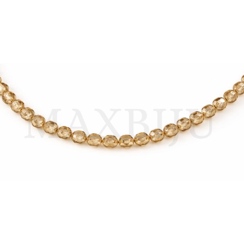 Strands of translucent faceted glass – 8mm.