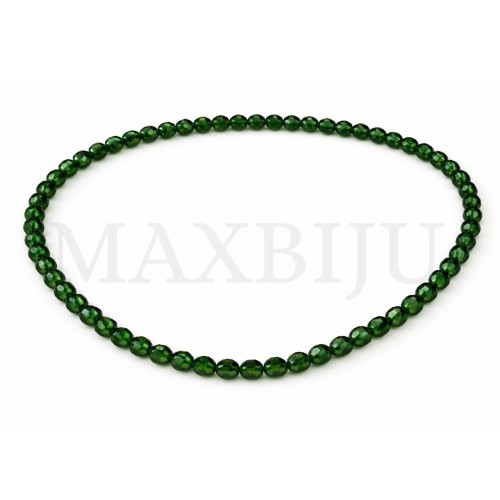 Strands of translucent faceted glass – 8mm.